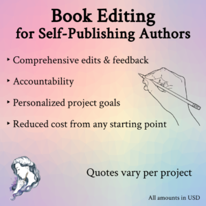 Curly Quotes Editing book editing for self-publishing authors graphic